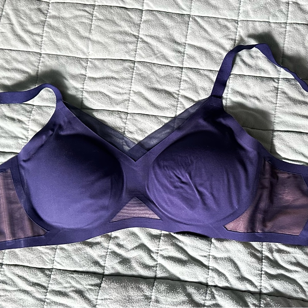 Honeylove CrossOver Bra - Navy Blue Size Small